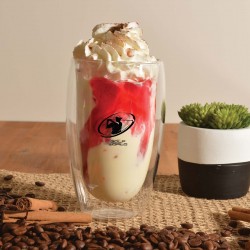 Reusable Coffee Cups - Glass  - Sierra Double Wall Glass Cup 450ml