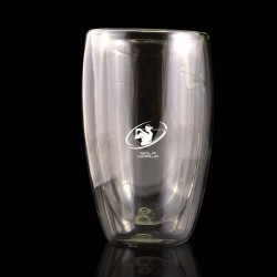 Reusable Coffee Cups - Glass  - Sierra Double Wall Glass Cup 450ml