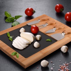 Cheese Sets  - Mosaic Bamboo Slate Cheese Board