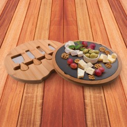 Cheese Sets  - Gala Bamboo Slate Cheese Board