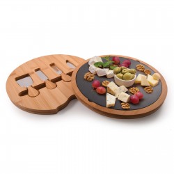 Cheese Sets  - Gala Bamboo Slate Cheese Board