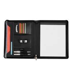 Leather Compendiums  - Cutter & Buck® A4 Zippered Compendium