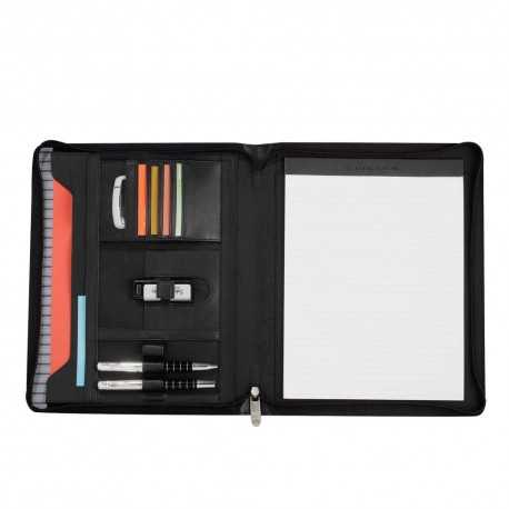 Leather Compendiums  - Cutter & Buck® A4 Zippered Compendium