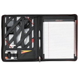 Non Leather Compendiums  - Elleven™ Large Zippered Padfolio