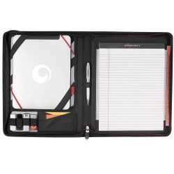 Non Leather Compendiums  - Elleven™ Large Zippered Padfolio