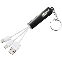 Phone Accessories  - Route Light Up Logo 3-in-1 Cable