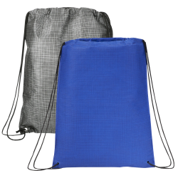 Drawstring Bags & Back Sacks  - Crossweave Heat Sealed Drawstring Bag