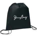 Drawstring Bags &amp; Back Sacks - Evergreen Non-Woven Drawstring Sportpack