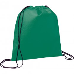 Drawstring Bags & Back Sacks  - Evergreen Non-Woven Drawstring Sportpack