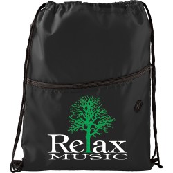 Drawstring Bags & Back Sacks  - Insulated Zippered Drawstring Sportspack