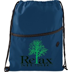 Drawstring Bags & Back Sacks  - Insulated Zippered Drawstring Sportspack