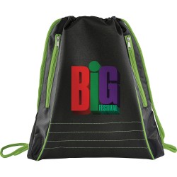 Drawstring Bags & Back Sacks  - Neon Deluxe Drawstring Sportspack