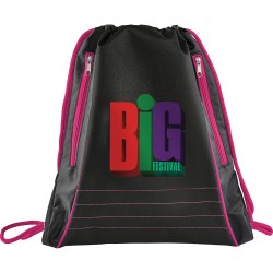 Drawstring Bags & Back Sacks  - Neon Deluxe Drawstring Sportspack