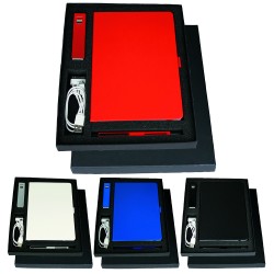 Business Gifts  - Gift Set with JB1008 Journal, 7701 Jolt Charger & 6012 Danley Pen