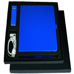 Business Gifts  - Gift Set with JB1008 Journal, 7701 Jolt Charger & 6012 Danley Pen
