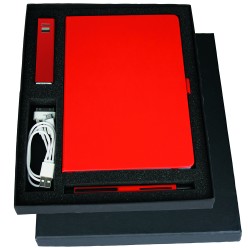 Business Gifts  - Gift Set with JB1008 Journal, 7701 Jolt Charger & 6012 Danley Pen
