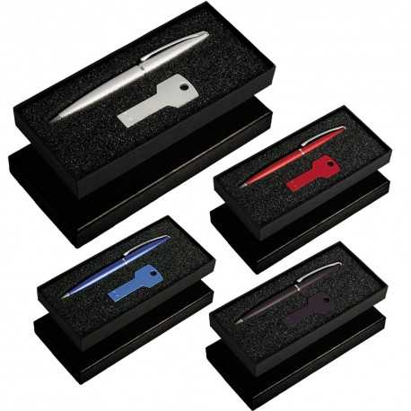 Business Gifts  - Gift Set with USB8011 Key USB & 627 Grobisen Pen