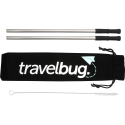Homeware Products  - Reusable Stainless steel Straw Set with Brush