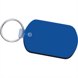Metal Keyrings  - Rectangular Soft Key Tag