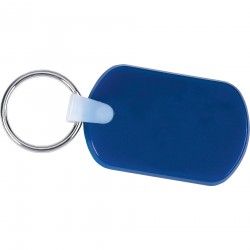 Metal Keyrings  - Rectangular Soft Key Tag