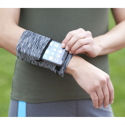 Exercise Sets  - Cooling Heathered Wrist Band with Pocket