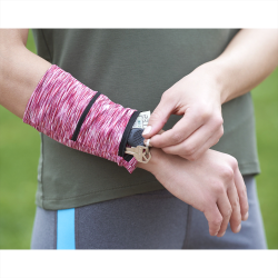 Exercise Sets  - Cooling Heathered Wrist Band with Pocket