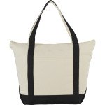 Shopping Tote Bags - 12 oz Zippered Cotton Tote