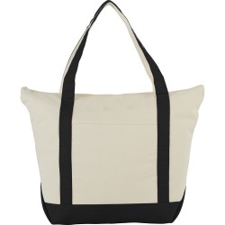 Non Woven Tote Bags  - 12 oz Zippered Cotton Tote