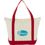 Shopping Tote Bags - 12 oz Zippered Cotton Tote