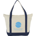 Shopping Tote Bags - 12 oz Zippered Cotton Tote