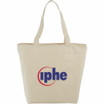 Non Woven Tote Bags - 8 oz. Cotton Maine Zippered Tote