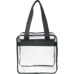 Non Woven Tote Bags - Game Day Clear Zippered Safety Tote