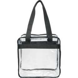 Non Woven Tote Bags  - Game Day Clear Zippered Safety Tote