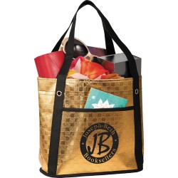 Non Woven Tote Bags  - Metallic Mini Gift Tote
