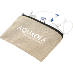 Travel Accessories  - Recycled 5oz Cotton Twill Pouch