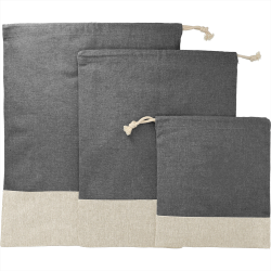 Travel Accessories  - Split Recycled 3pc Travel Pouch Set
