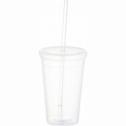 Drink Bottles - Plastic - Iceberg 470ml Tumbler with Straw