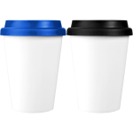 Reusable Coffee Cups - Plastic &amp; Ceramic - Carry Cup - 350ml Antibacterial Insulated Tumbler