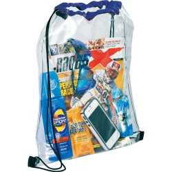 Clear Stadium Bags  - Rally Clear Drawstring Sportspack
