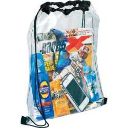 Clear Stadium Bags  - Rally Clear Drawstring Sportspack