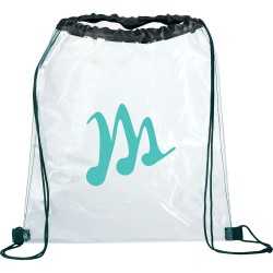 Clear Stadium Bags  - Rally Clear Drawstring Sportspack