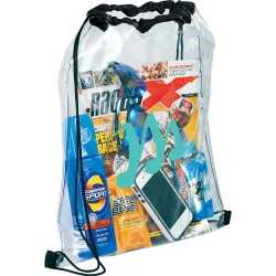 Clear Stadium Bags  - Rally Clear Drawstring Sportspack