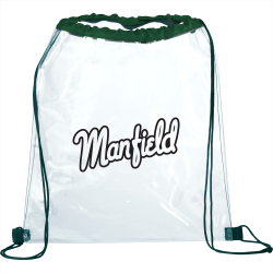 Clear Stadium Bags  - Rally Clear Drawstring Sportspack