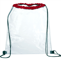 Clear Stadium Bags  - Rally Clear Drawstring Sportspack