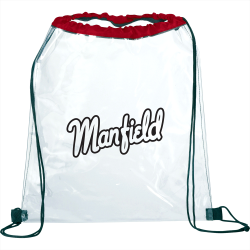Clear Stadium Bags  - Rally Clear Drawstring Sportspack