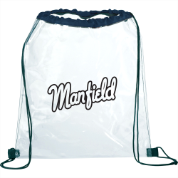 Clear Stadium Bags  - Rally Clear Drawstring Sportspack