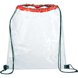 Clear Stadium Bags  - Rally Clear Drawstring Sportspack