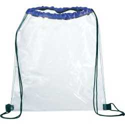 Clear Stadium Bags  - Rally Clear Drawstring Sportspack
