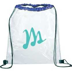 Clear Stadium Bags  - Rally Clear Drawstring Sportspack