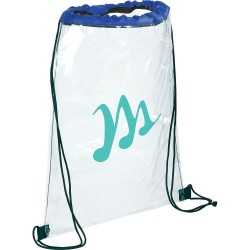 Clear Stadium Bags  - Rally Clear Drawstring Sportspack